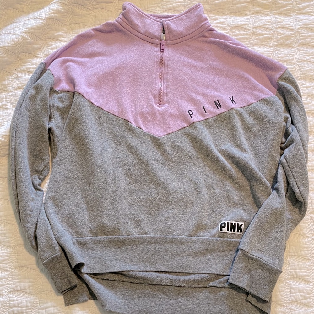 Victoria’s Secret Pink quarter zip sweatshirt